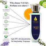 NAUQA™ BOLD HAVEN – Luxury Long Lasting Unisex Perfume | Extrait de Parfum for Men & Women(50ml) | Premium Gifting Perfume