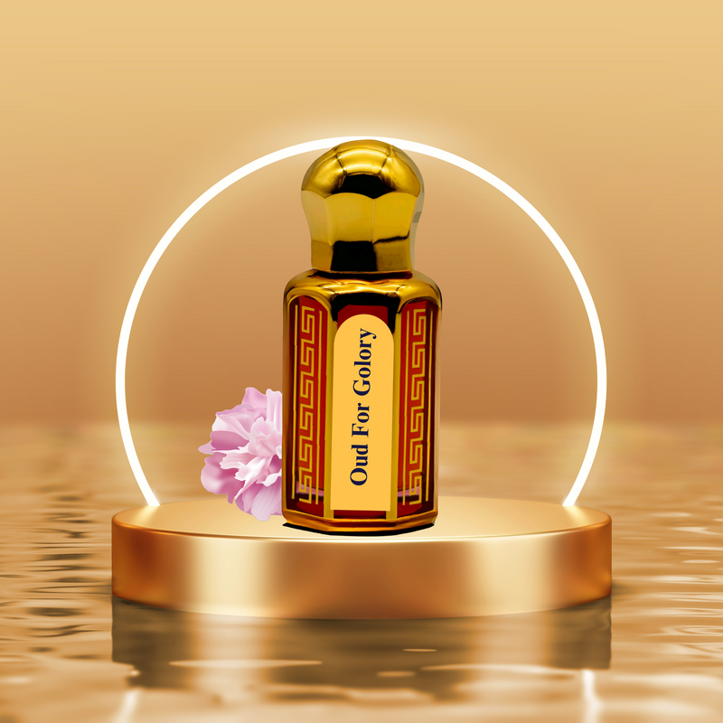 NAUQA™ Oud for Glory Attar – 100% Alcohol-Free Long Lasting Unisex Attar(6ml) | Bergamot, Oud Wood & Amber Notes | Pure Concentrated Arabian Attar for Men & Women