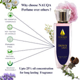 NAUQA™ CROWN GAZE – Luxury Long Lasting Perfume for Women | Floral & Musky Extrait de Parfum | Elegant Premium Gift for Her(50ml)